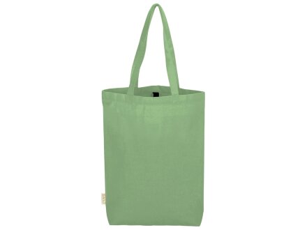 Сумка Fixy из переработанного хлопка с фиксирующей эластичной лентой, зеленое яблоко Сумка Fixy из переработанного хлопка с фиксирующей эластичной лентой, зеленое яблоко