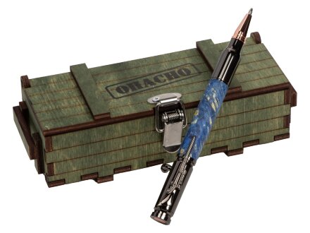 Ручка шариковая Кап клена, голубой Ручка шариковая Кап клена, голубой