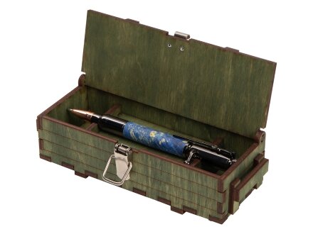 Ручка шариковая Кап клена, голубой Ручка шариковая Кап клена, голубой