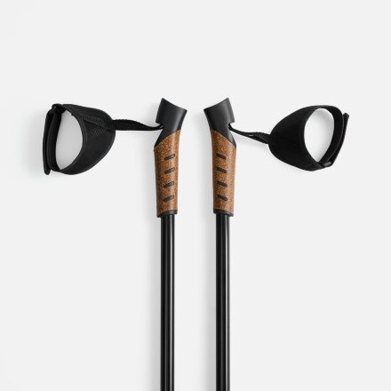 Палки для скандинавской ходьбы Trekk, черные Палки для скандинавской ходьбы Trekk, черные