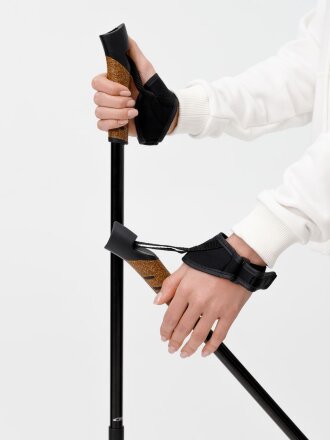 Палки для скандинавской ходьбы Trekk, черные Палки для скандинавской ходьбы Trekk, черные