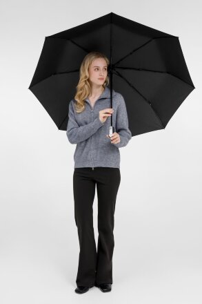 Зонт складной Fiber, черный