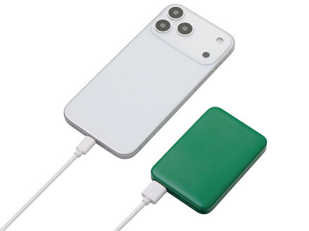 Внешний аккумулятор Simp, 5000 мАч, зеленый