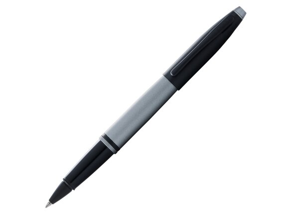 Ручка-роллер Cross Calais Matte Gray and Black Lacquer с нанесением логотипа
