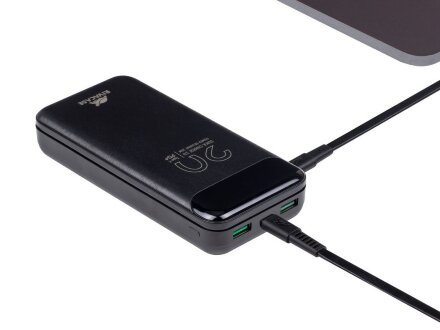 RIVACASE VA2582 (20 000mAh), QC/PD 22.5W внешний аккумулятор с дисплеем, черный /24 RIVACASE VA2582 (20 000mAh), QC/PD 22.5W внешний аккумулятор с дисплеем, черный /24