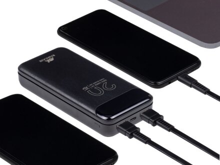RIVACASE VA2582 (20 000mAh), QC/PD 22.5W внешний аккумулятор с дисплеем, черный /24 RIVACASE VA2582 (20 000mAh), QC/PD 22.5W внешний аккумулятор с дисплеем, черный /24