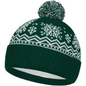 Шапка Elnik, зеленая с молочно-белым Шапка Elnik, зеленая с молочно-белым
