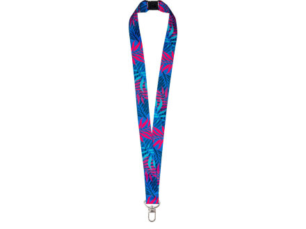 Ланъярд 2,5 см под сублимацию с трендовым карабином и замком обрыва