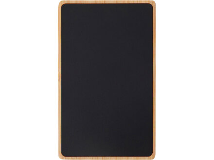 Внешний аккумулятор с подсветкой лого Reedia S2, 5000 mAh, бамбук, черный