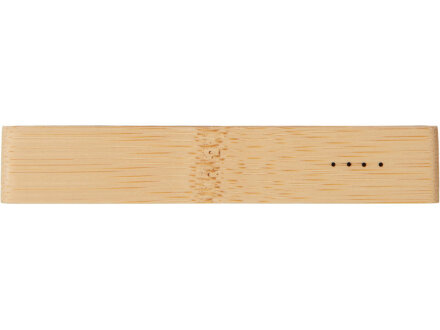 Внешний аккумулятор с подсветкой лого Reedia S2, 5000 mAh, бамбук, черный