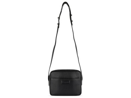 Сумка кросс-боди женская BUGATTI Elsa, чёрная, воловья кожа/полиэстер, 19х5,5х14 см Сумка кросс-боди женская BUGATTI Elsa, чёрная, воловья кожа/полиэстер, 19х5,5х14 см