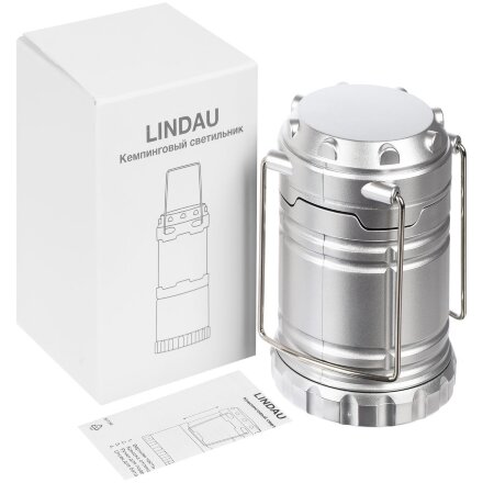 Кемпинговый фонарь Lindau, серебристый Кемпинговый фонарь Lindau, серебристый