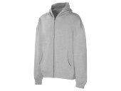 Толстовка оверсайз с капюшоном на молнии Monaco, серый меланж Толстовка оверсайз с капюшоном на молнии Monaco, серый меланж