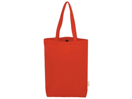 Сумка Fixy из переработанного хлопка с фиксирующей эластичной лентой, оранжевый Сумка Fixy из переработанного хлопка с фиксирующей эластичной лентой, оранжевый