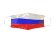 Маска для лица многоразовая с полноцветной запечаткой в крое, размер M-L, белый