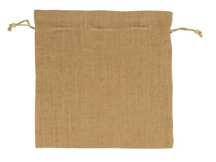 Мешочек подарочный, джут, большой, натуральный Мешочек подарочный, джут, большой, натуральный