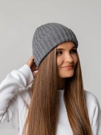 Шапка Uni, серый меланж Шапка Uni, серый меланж