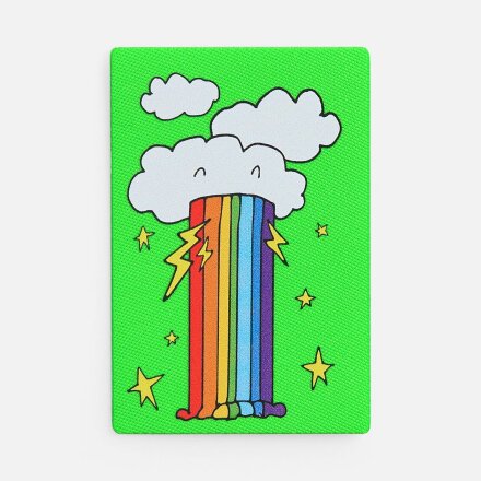 Наклейка тканевая Lunga, L, зеленый неон