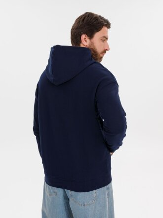 Худи оверсайз унисекс Outshine, темно-синее Худи оверсайз унисекс Outshine, темно-синее