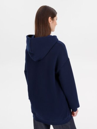 Худи оверсайз унисекс Outshine, темно-синее Худи оверсайз унисекс Outshine, темно-синее