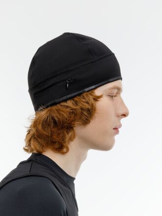 Спортивная шапка утепленная Jogge, черная Спортивная шапка утепленная Jogge, черная