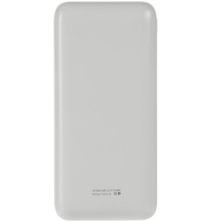 Внешний аккумулятор Gamechanger 20000 мАч, белый Внешний аккумулятор Gamechanger 20000 мАч, белый