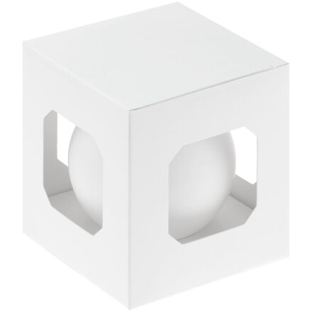 Елочный шар Finery Matt, 8 см, матовый белый Елочный шар Finery Matt, 8 см, матовый белый