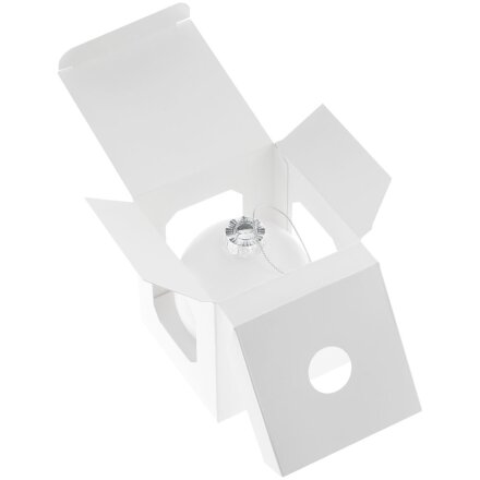 Елочный шар Finery Matt, 8 см, матовый белый Елочный шар Finery Matt, 8 см, матовый белый