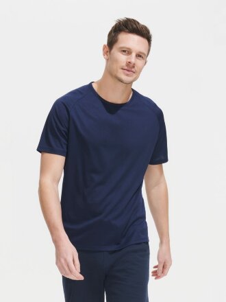 Футболка унисекс Sporty 140, серая Футболка унисекс Sporty 140, серая