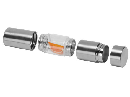 Бутылка для воды FLAVOUR U SEE, 460 мл, серебристый Бутылка для воды FLAVOUR U SEE, 460 мл, серебристый