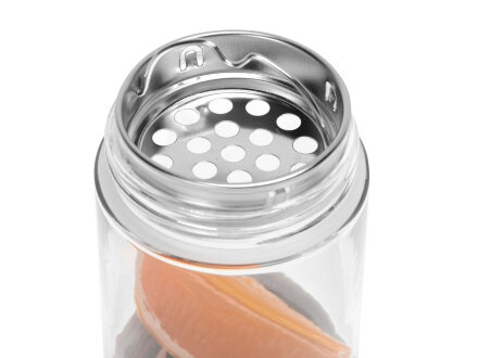 Бутылка для воды FLAVOUR U SEE, 460 мл, серебристый Бутылка для воды FLAVOUR U SEE, 460 мл, серебристый