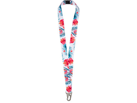 Ланъярд 2,5 см под сублимацию с большим карабином и замком обрыва