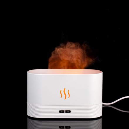 Увлажнитель-ароматизатор с имитацией пламени Fuego ver.2, белый Увлажнитель-ароматизатор с имитацией пламени Fuego ver.2, белый