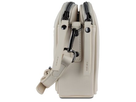 Сумка кросс-боди женская BUGATTI Almata, бежевая, полиуретан, 21,5х6х15 см Сумка кросс-боди женская BUGATTI Almata, бежевая, полиуретан, 21,5х6х15 см