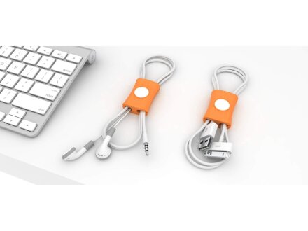 Органайзер для проводов Snappi, оранжевый Органайзер для проводов Snappi, оранжевый