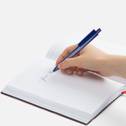 Ручка шариковая Ridge, темно-синяя Ручка шариковая Ridge, темно-синяя