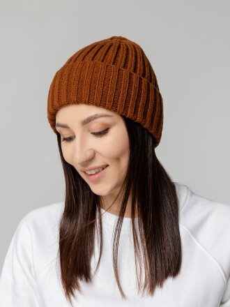 Шапка Uni, коричневая (терракота) Шапка Uni, коричневая (терракота)