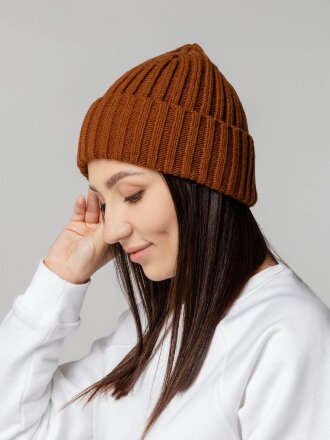 Шапка Uni, коричневая (терракота) Шапка Uni, коричневая (терракота)