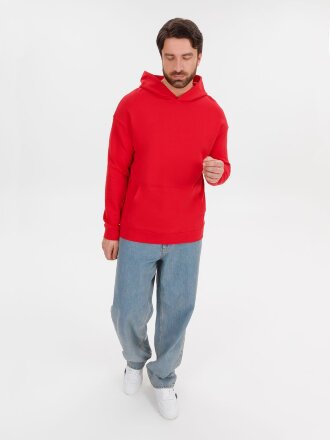 Худи оверсайз унисекс Outshine, красное Худи оверсайз унисекс Outshine, красное