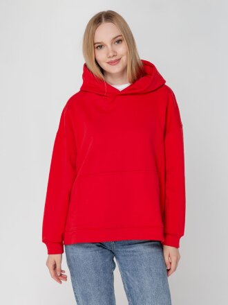Худи оверсайз унисекс Outshine, красное Худи оверсайз унисекс Outshine, красное