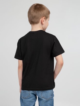 Футболка детская Regent Kids 150, черная Футболка детская Regent Kids 150, черная