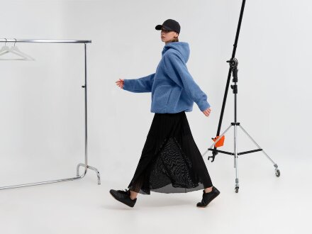 Анорак унисекс Oblako, голубой Анорак унисекс Oblako, голубой