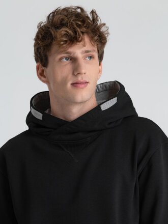 Толстовка Kulonga Terry, черная Толстовка Kulonga Terry, черная