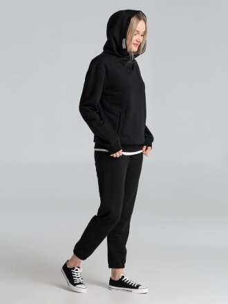 Толстовка Kulonga Terry, черная Толстовка Kulonga Terry, черная