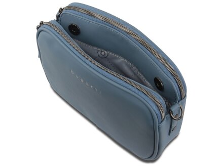 Сумка кросс-боди женская BUGATTI Almata, голубая, полиуретан, 21,5х6х15 см Сумка кросс-боди женская BUGATTI Almata, голубая, полиуретан, 21,5х6х15 см