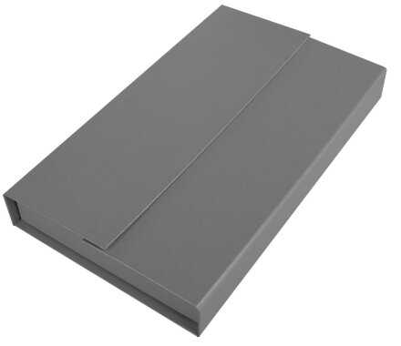 Коробка Triplet под ежедневник, флешку и ручку, серая Коробка Triplet под ежедневник, флешку и ручку, серая