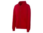 Толстовка оверсайз с капюшоном на молнии Monaco, красный Толстовка оверсайз с капюшоном на молнии Monaco, красный