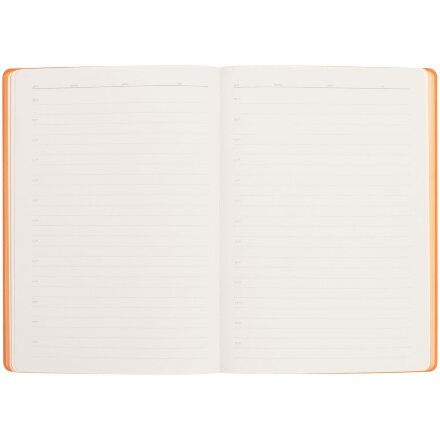 Ежедневник Flexpen Black, недатированный, черный со светло-оранжевым Ежедневник Flexpen Black, недатированный, черный со светло-оранжевым