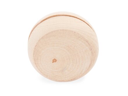 Деревянное йо-йо ROSKO с белым шнуром длиной 75 см, натуральный