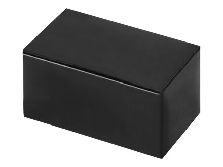 Подставка для визиток Круиз, серебристый/черный Подставка для визиток Круиз, серебристый/черный